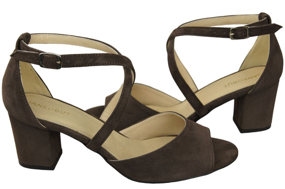 Damenschuhe Schokoladensandalen, natürliches Wildleder 111 ElitaBut