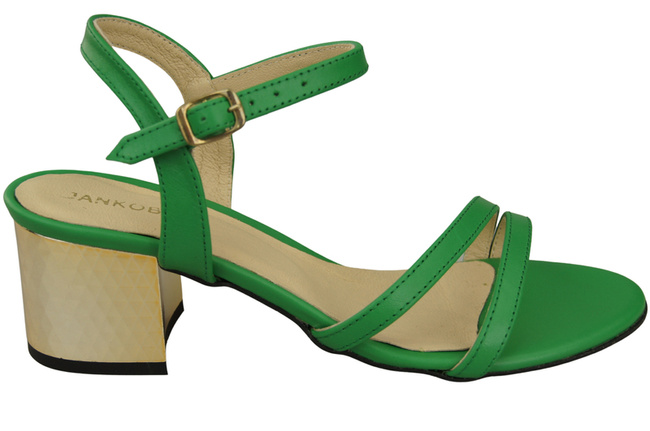 Damenschuhe Limette Naturleder 197 Sinnlich freizügige Fußsandalen ElitaBut