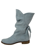Damen-Winterstiefel, natürliches Veloursleder, Blau 999 von ElitaBut