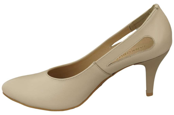 Damenschuhe Beige Pumps, Naturleder 166 ElitaBut