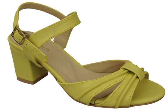 Damenschuhe Zitronensandalen, Naturleder 168 ElitaBut