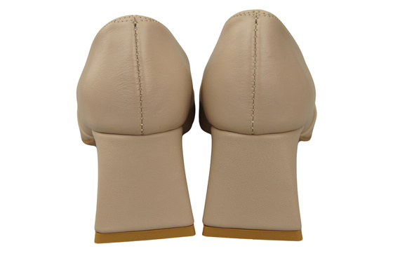 Damen Pumps Cappuccino Blass Echtleder Spitz Zehen Absatz ElitaBut 221