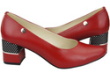 Damenschuhe Rote Pumps, Naturleder 142 ElitaBut