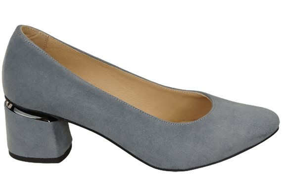Damenschuhe Pumps Grau Natürliches Wildleder 143 Von ElitaBut