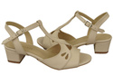 Damenschuhe Beige Sandalen, Naturleder 169 ElitaBut
