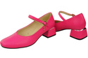 Damenschuhe Neon Rosa Riemchenpumps Naturleder 202 ElitaBut