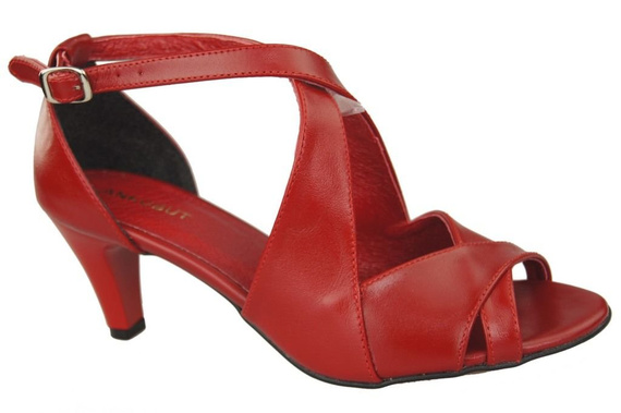 Damenschuhe Sandalen Rot Naturleder 130 ElitaBut
