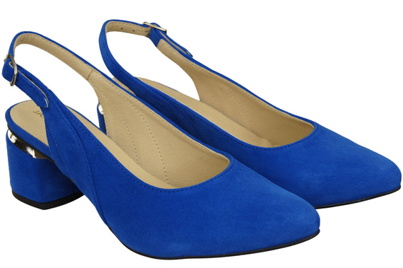 Damensandalen aus natürlichem Wildleder, azurblaue Eleganz und Komfort 196 von ElitaBut