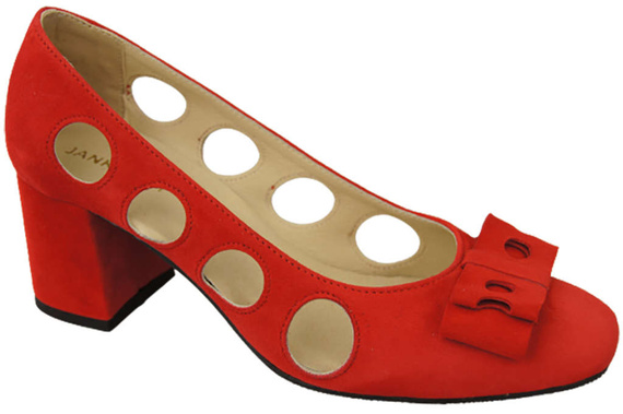 Damenschuhe Rote Pumps, natürliches Wildleder 182 ElitaBut