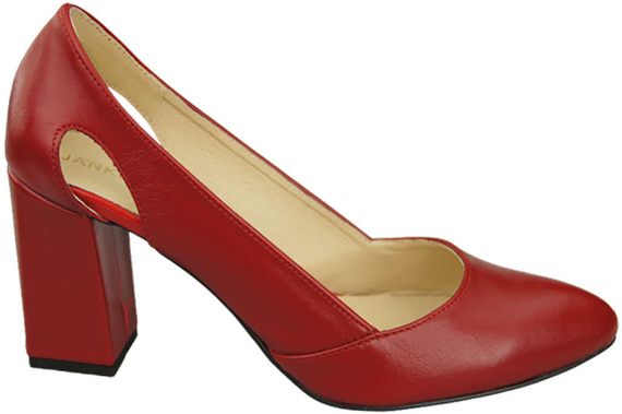 Damenschuhe Rote Pumps, Naturleder 184 ElitaBut