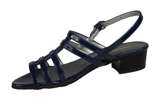 Damenschuhe Sandalen mit flachem Absatz Marineblau 622 ElitaBut