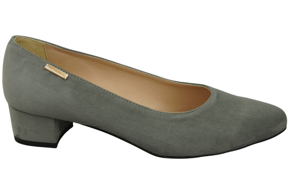 Bequeme Damen-Schuhe Aschgrau aus echtem Veloursleder 220 Z ElitaBut