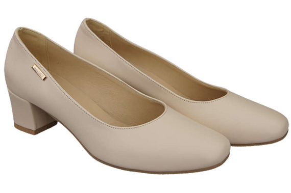 Damenschuhe Pumps Naturleder 172 Beige ElitaBut