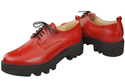 Schuhe Damen Schnürschuhe Rot Leder Natur 180 ElitaBut
