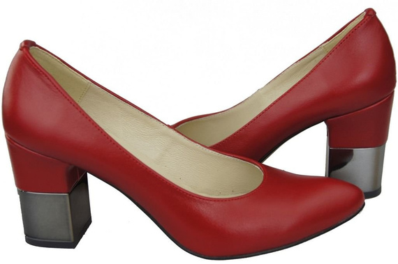 Damenschuhe Rote Pumps, Naturleder 144 ElitaBut