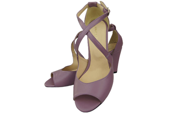 Damenschuhe Sandalen Lila Naturleder 186 ElitaBut