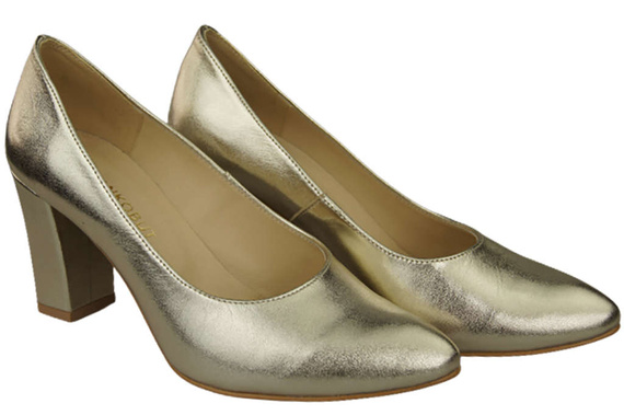 Damenschuhe Goldene Pumps, Naturleder 170 ElitaBut