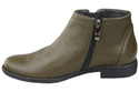 Damenschuhe Damenstiefel Warmes Naturleder Olive 872 von Elitabut