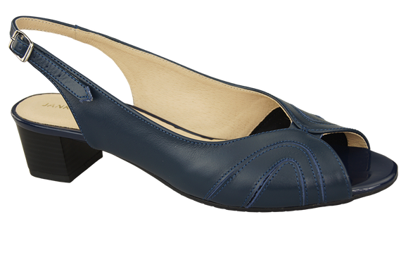 Damenschuhe Sandalen, Naturleder, Marineblau 991 ElitaBut