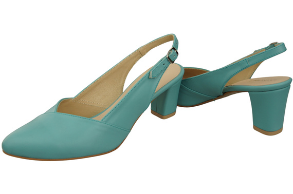 Damen Footwear Türkis Stiletto Sandalen Natural Leder 217 ElitaBut