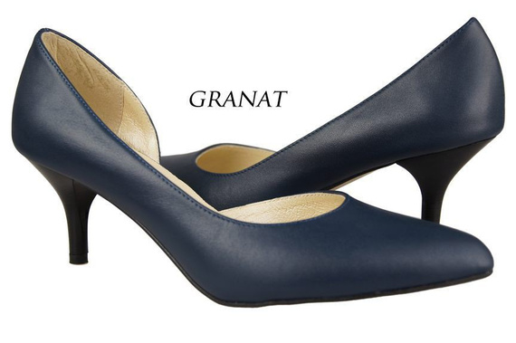 Damenschuhe Pumps, Naturleder, Marineblau 900 ElitaBut