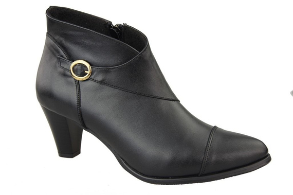Damenstiefel Frühling/Herbst Naturleder Schwarz 100 L ElitaBut