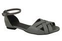 Schuhe Damen Sandalen Grau Naturleder 128 ElitaBut