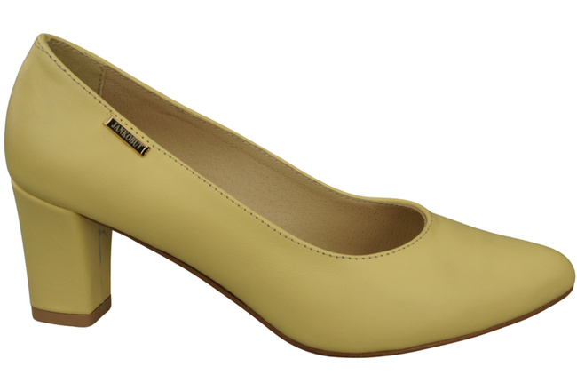 Klassische Glatt Damen Banane Naturleder Schuhe 213 ElitaBut