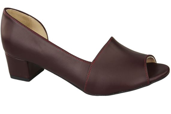Damenschuhe Burgunderrote Sandalen, Naturleder 147 ElitaBut