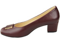 Damenschuhe Pumps Naturleder 187 Burgund ElitaBut
