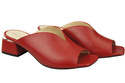 Damen Schuhe Absätze Flip Flops Rot Naturleder 210 ElitaBut