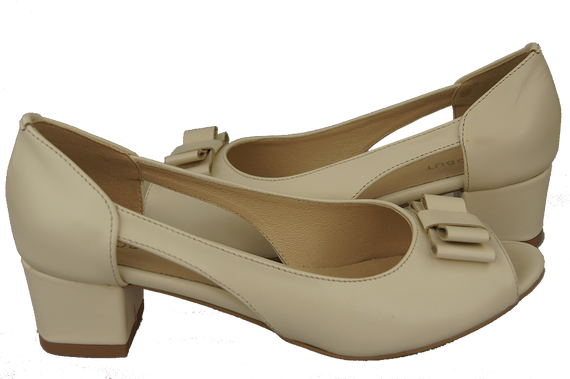 Damenschuhe Beige Sandalen Naturleder 145 ElitaBut