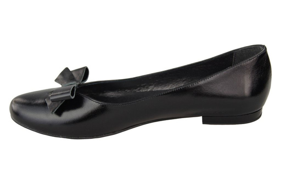 Damen Ballerinas Schwarz Lack Naturleder 998 ElitaBut