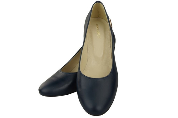 Damenschuhe Pumps Marineblaues genarbtes Leder 125 ElitaAber natürlich