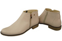 Frühlings-Damenstiefel, Naturleder Cappuccino Bright 872 ElitaBut
