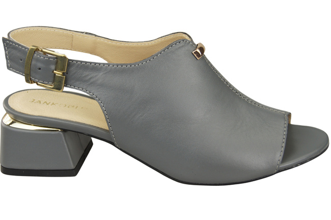 Damenschuhe Sandalen Graugoldene Schnalle Naturleder 198 ElitaBut