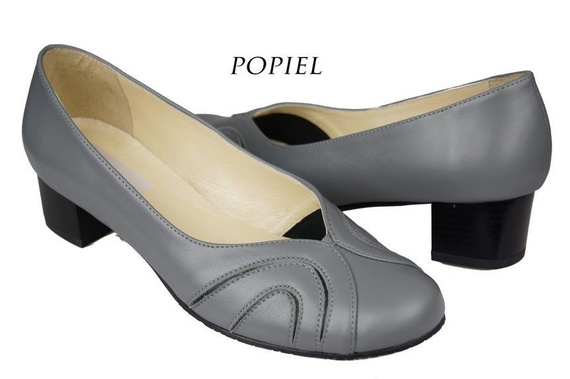 Damenschuhe Pumps, Naturleder, Grau 786 ElitaBut