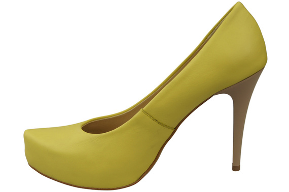 Damen Footwear Zitrone Stiletto Pumps Naturleder 205 ElitaBut