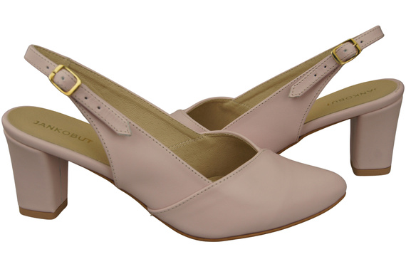 Damen Footwear Puderrosa Stiletto Sandalen Natural Leder 217 ElitaBut