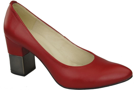 Damenschuhe Rote Pumps, Naturleder 144 ElitaBut