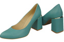 Damenschuhe Türkise Pumps, Naturleder 179 ElitaBut