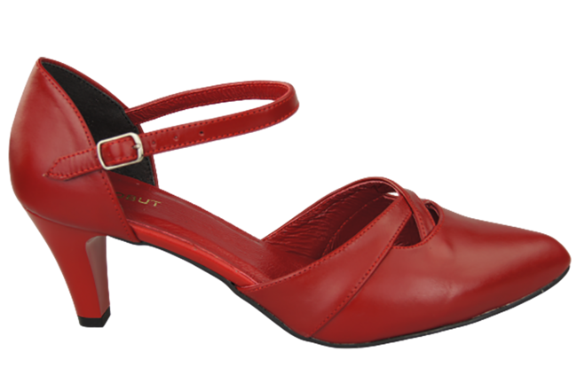 Damenschuhe Sandalen Rot Naturleder 151 ElitaBut