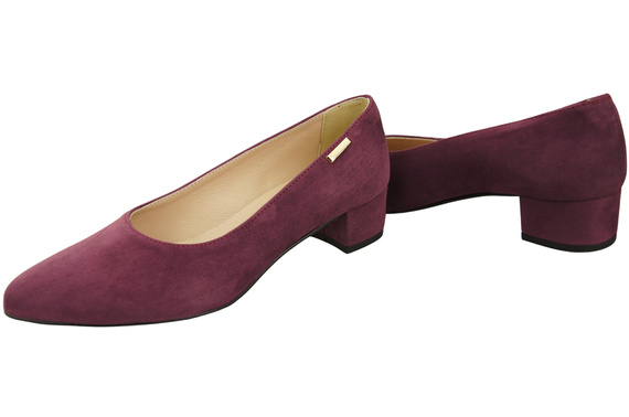 Bequeme Damen-Schuhe Burgund aus echtem Veloursleder 220 Z ElitaBut