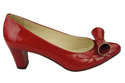 Damenschuhe Pumps Naturleder Rotlack 975 ElitaBut