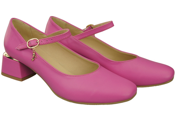 Damenschuhe Fuchsie Riemchenpumps Naturleder 202 ElitaBut