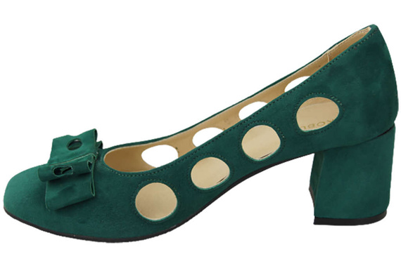 Damenschuhe Malachit-Pumps Natürliches Wildleder 182 ElitaBut