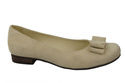 Damenschuhe Ballerinas Beige, Naturleder, Wildleder 126 ElitaBut