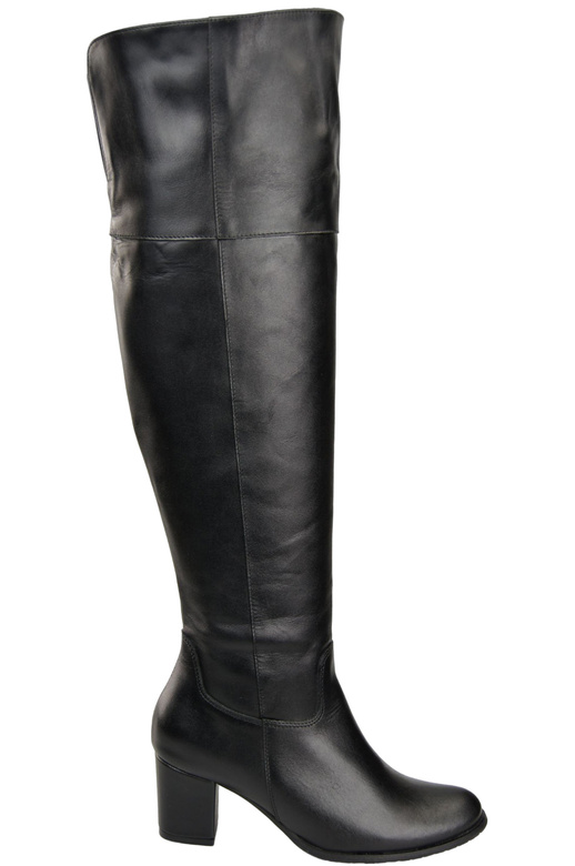 Footwear Overknee-Stiefel für Damen, Naturleder 190 Schwarz ElitaBut