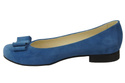 Damenschuhe Ballerinas Blau, Naturleder, Wildleder 126 ElitaBut