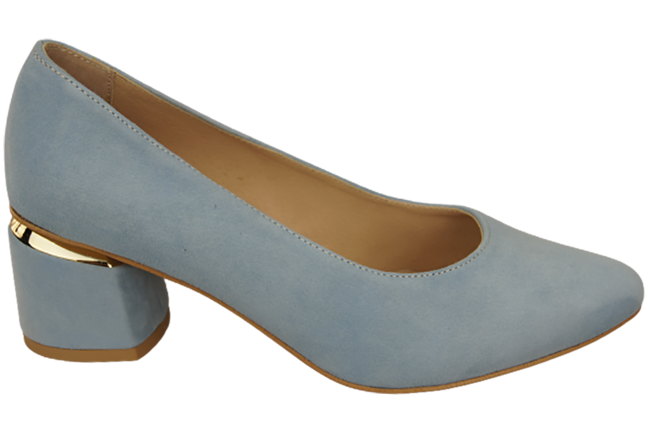 Damenschuhe Pumps Blau Natürliches Wildleder 143 Von ElitaBut